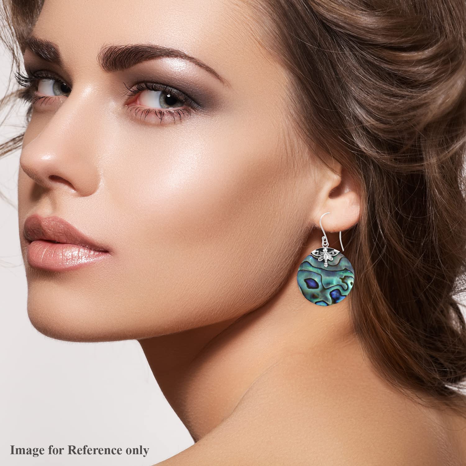 SHOP LC DELIVERING JOY 925 Sterling Silver - Abalone Shell Dangle Drop Earrings Stylish Fashion Beach Jewelry Gifts for Women - Image 4