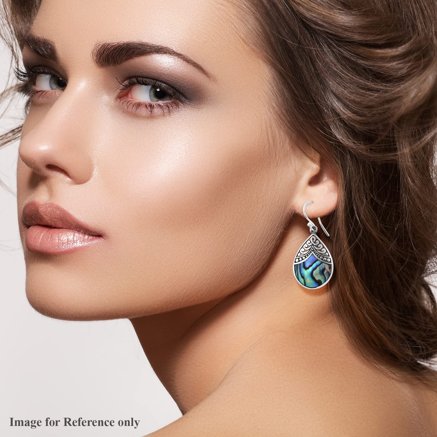 SHOP LC DELIVERING JOY 925 Sterling Silver - Abalone Shell Dangle Drop Earrings Stylish Fashion Beach Jewelry Gifts for Women - Image 7