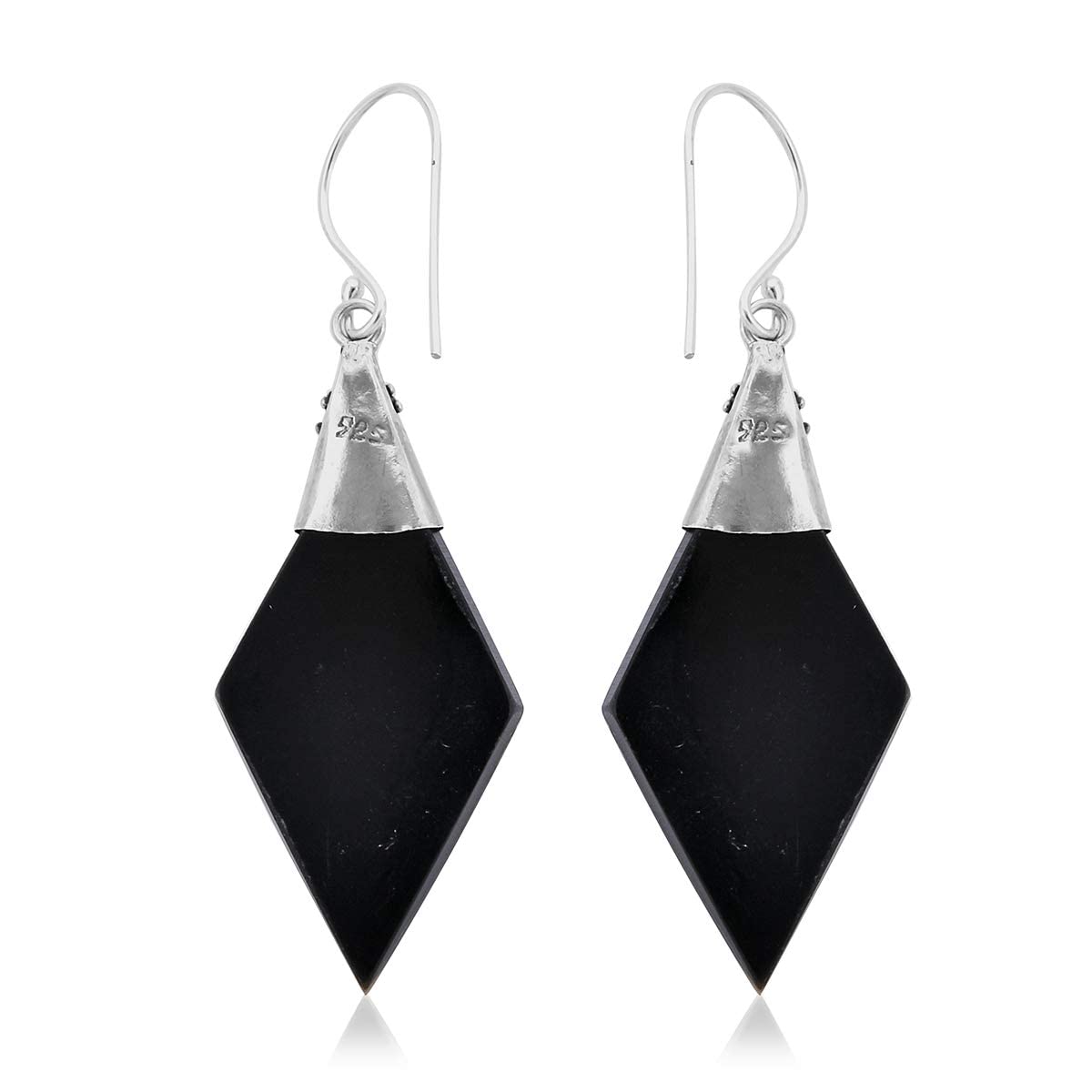 SHOP LC DELIVERING JOY 925 Sterling Silver Abalone Shell Dangle Drop Earrings - Stylish Fashion Beach Jewelry Gifts for Women - Image 4