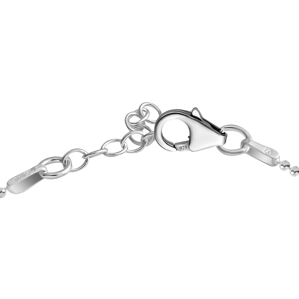 SHOP LC DELIVERING JOY 925 Sterling Silver Ankle Bracelet for Women Charm Chain Adjustable Station Anklet 10" Birthday Christmas Gifts for Women - Image 3