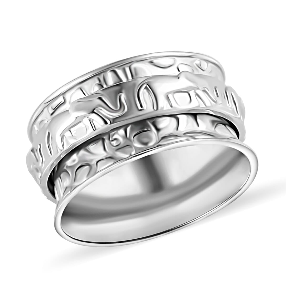 SHOP LC DELIVERING JOY 925 Sterling Silver Elephant Spinner Ring for Women Jewelry Birthday Christmas Gifts Size 6 - Image 6