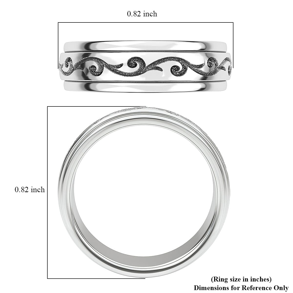 SHOP LC DELIVERING JOY 925 Sterling Silver Mom Spinner Ring - Statement Boho Beach Handmade Unique Jewelry for Mens Women - Anxiety Stress Reliving Rings Engagement, Anniversary - Gifts for Womens - Image 7