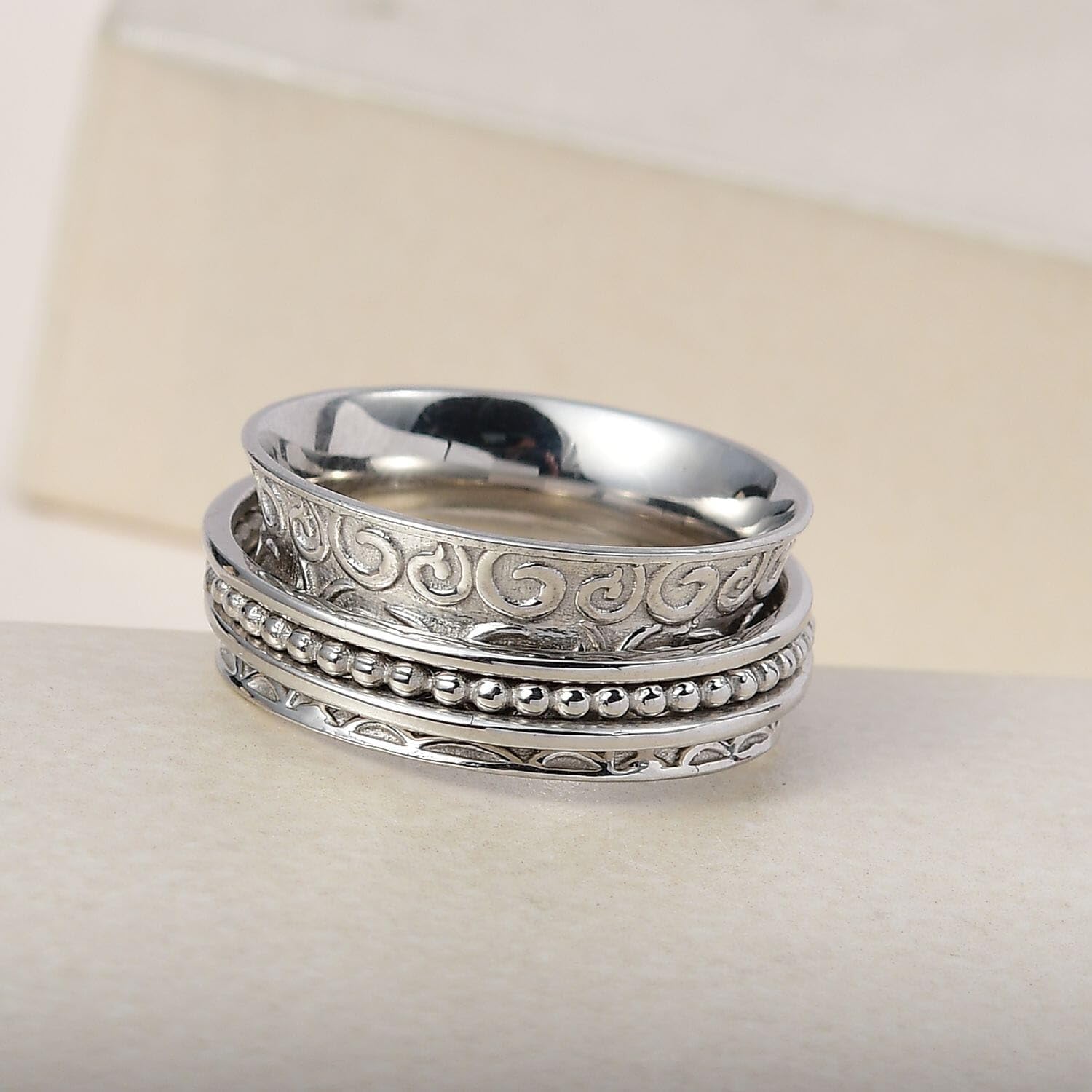 SHOP LC DELIVERING JOY 925 Sterling Silver Ring for Women Jewelry Birthday Christmas Gifts Size 9.0 - Image 4