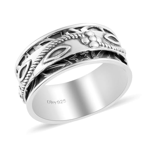 SHOP LC DELIVERING JOY 925 Sterling Silver Ring for Women Size 9 Jewelry Birthday Christmas Gifts