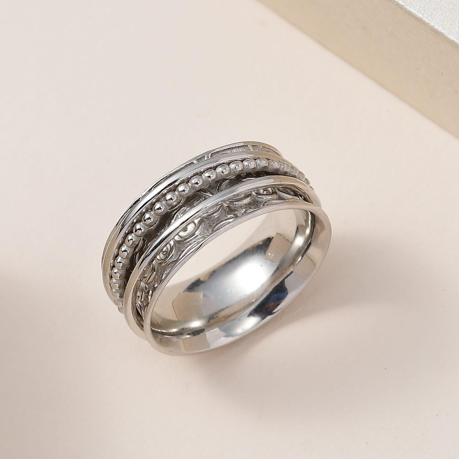 SHOP LC DELIVERING JOY 925 Sterling Silver Ring for Women Size 10 Jewelry Birthday Christmas Gifts 4.15 Grams - Image 4