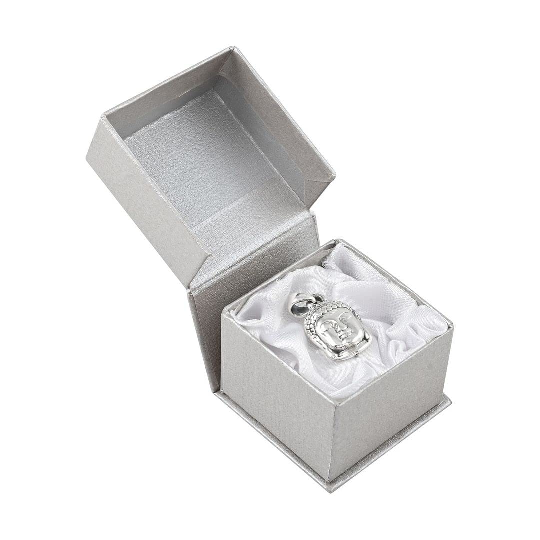 SHOP LC DELIVERING JOY 925 Sterling Silver Unisex Meditation fortune Tibetan Buddha Head Charm Prayer Religious Pendant for Women Jewelrys (Carved/Hematite) Birthday Christmas Gifts for Women - Image 6