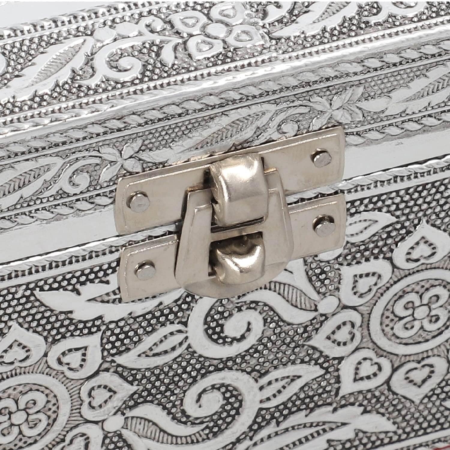 SHOP LC DELIVERING JOY Aluminum Oxidized Meerkat Family Embossed Movable Tray Trinket Jewelry Organizer Box Storage Birthday Christmas Gifts - Image 5