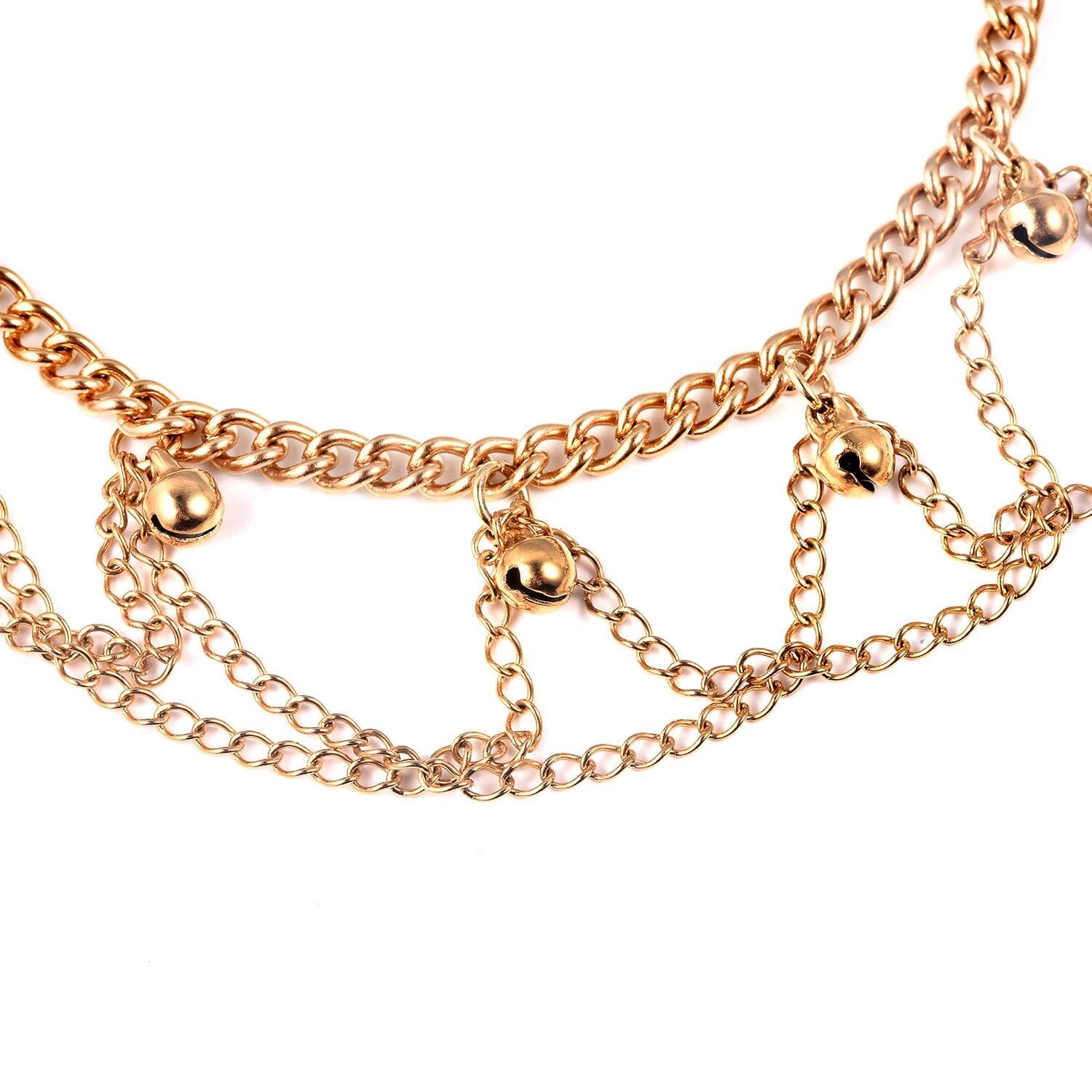 SHOP LC DELIVERING JOY Anklet Stylish Unique Summer Fashion Lobster Lock Adjustable Foot Chain Bracelet Charm Gold Plated Stainless Steel Yellow Gold Plated Feet Delicate Birthday for Women - Image 3