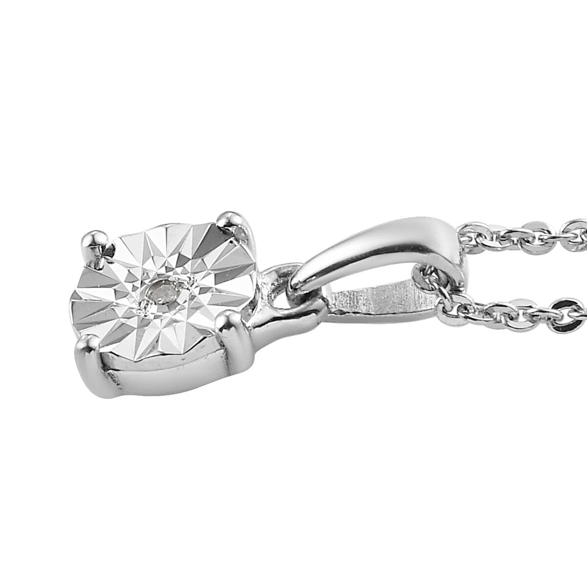 SHOP LC DELIVERING JOY Birthstone Pendant Necklace for Women Jewelry 925 Sterling Silver Platinum Plated Size 20" Birthday Christmas Gifts for Women - Image 5