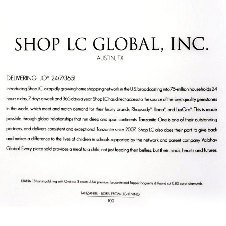 SHOP LC DELIVERING JOY Blue Tanzanite Born from Lightning Book Didier Brodbeck & Hayley A. Henning Birthday - Image 3
