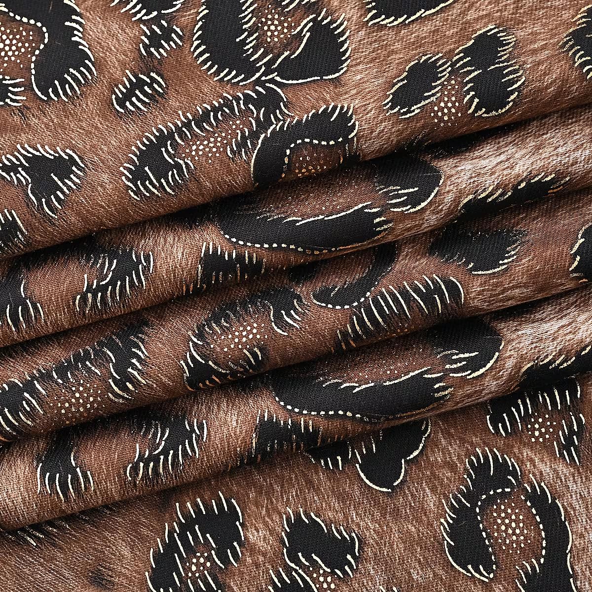 SHOP LC DELIVERING JOY Camel Leopard Print Scarf Christmas Gifts - Image 3