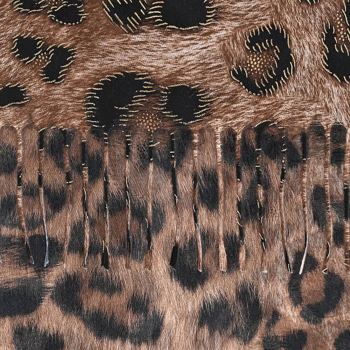 SHOP LC DELIVERING JOY Camel Leopard Print Scarf Christmas Gifts - Image 4