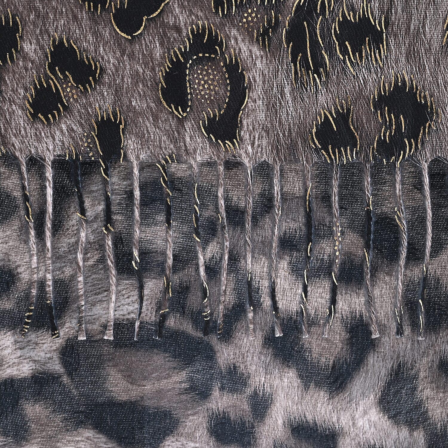 SHOP LC DELIVERING JOY Camel Leopard Print Scarf Christmas Gifts - Image 3