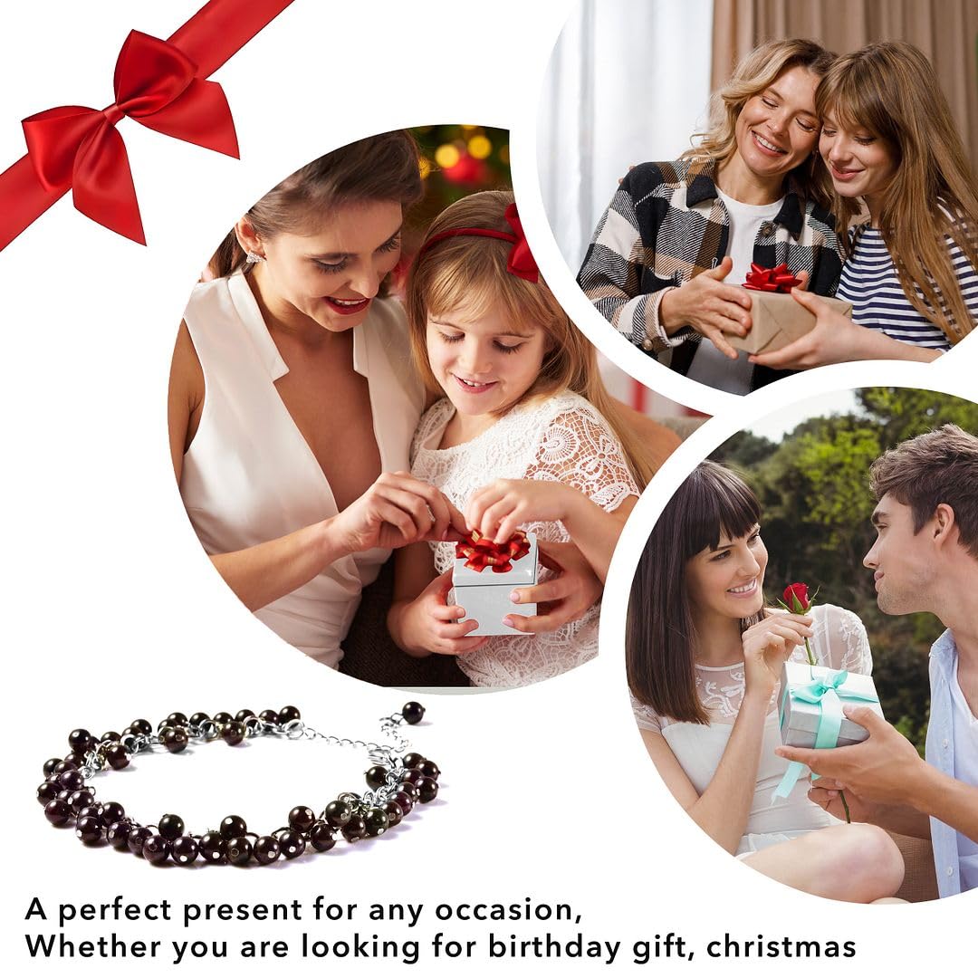 SHOP LC DELIVERING JOY Charm Ankle Bracelets for Women - Adjustable Murano Style Charm Bracelets for women - Beach Fashion Foot Jewelry Beaded Anklet in Stainless Steel Boho Beach Jewelry Gifts - Image 6