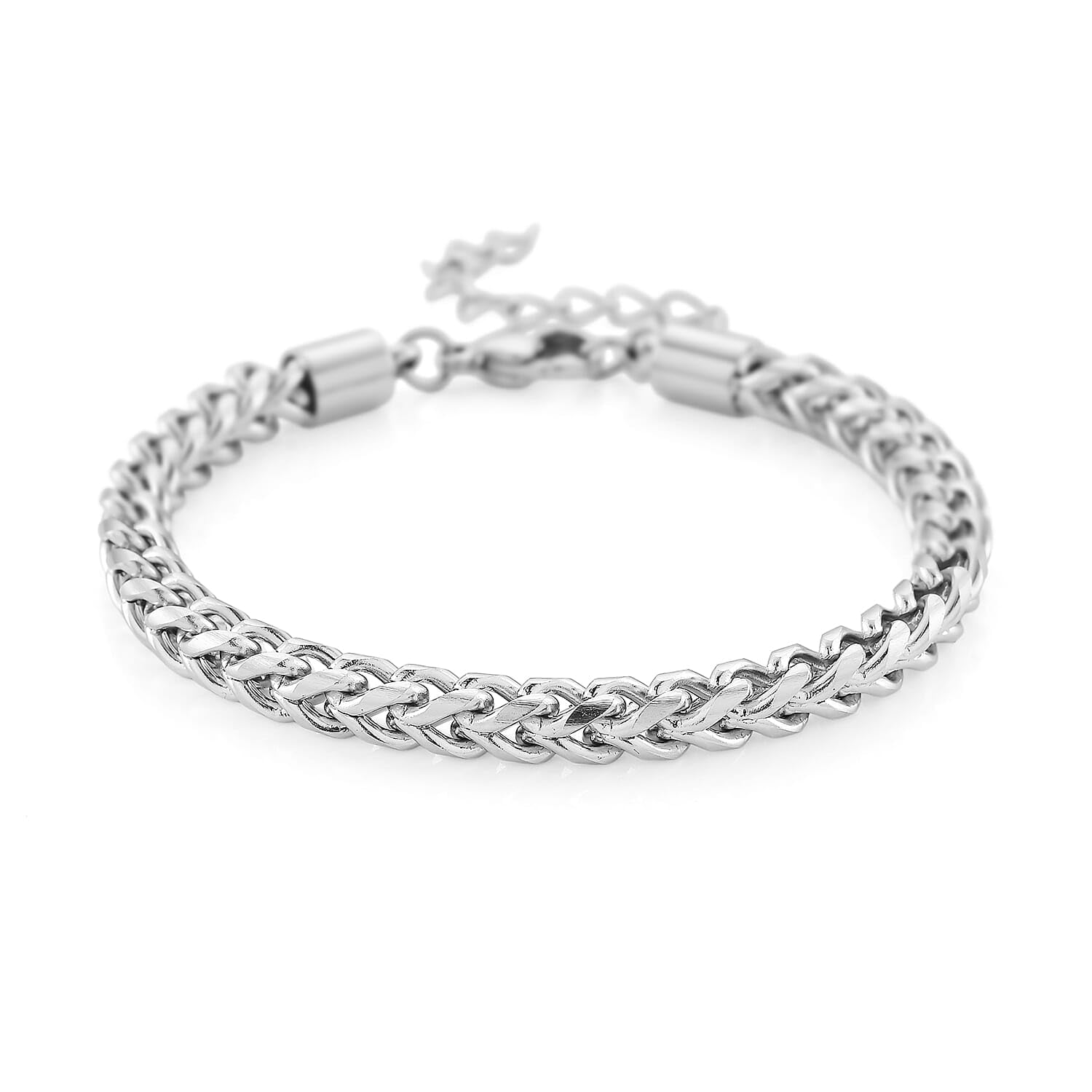 SHOP LC DELIVERING JOY Criss Cross Chain Bracelet in Stainless Steel 79In Christmas Gifts