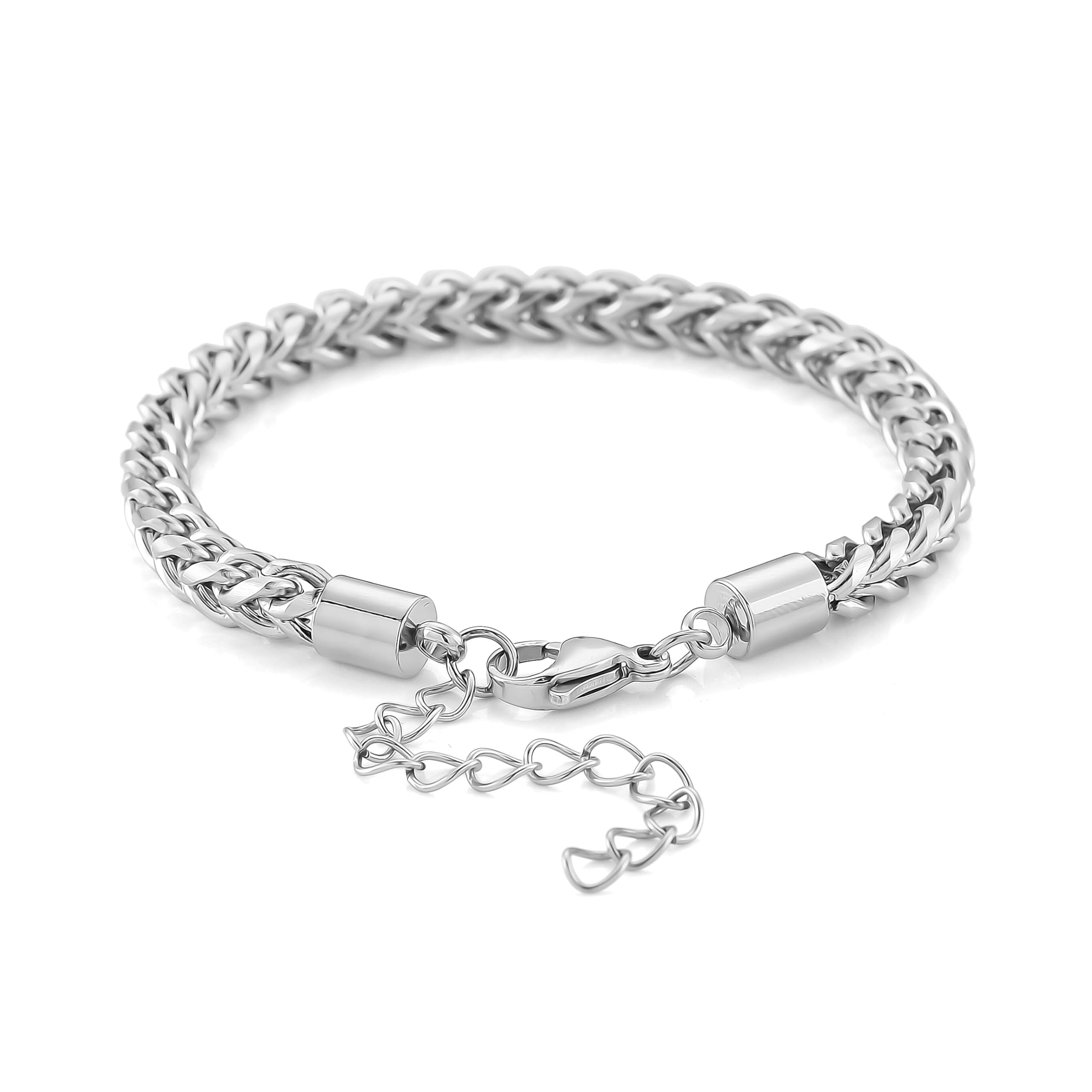 SHOP LC DELIVERING JOY Criss Cross Chain Bracelet in Stainless Steel 79In Christmas Gifts - Image 3