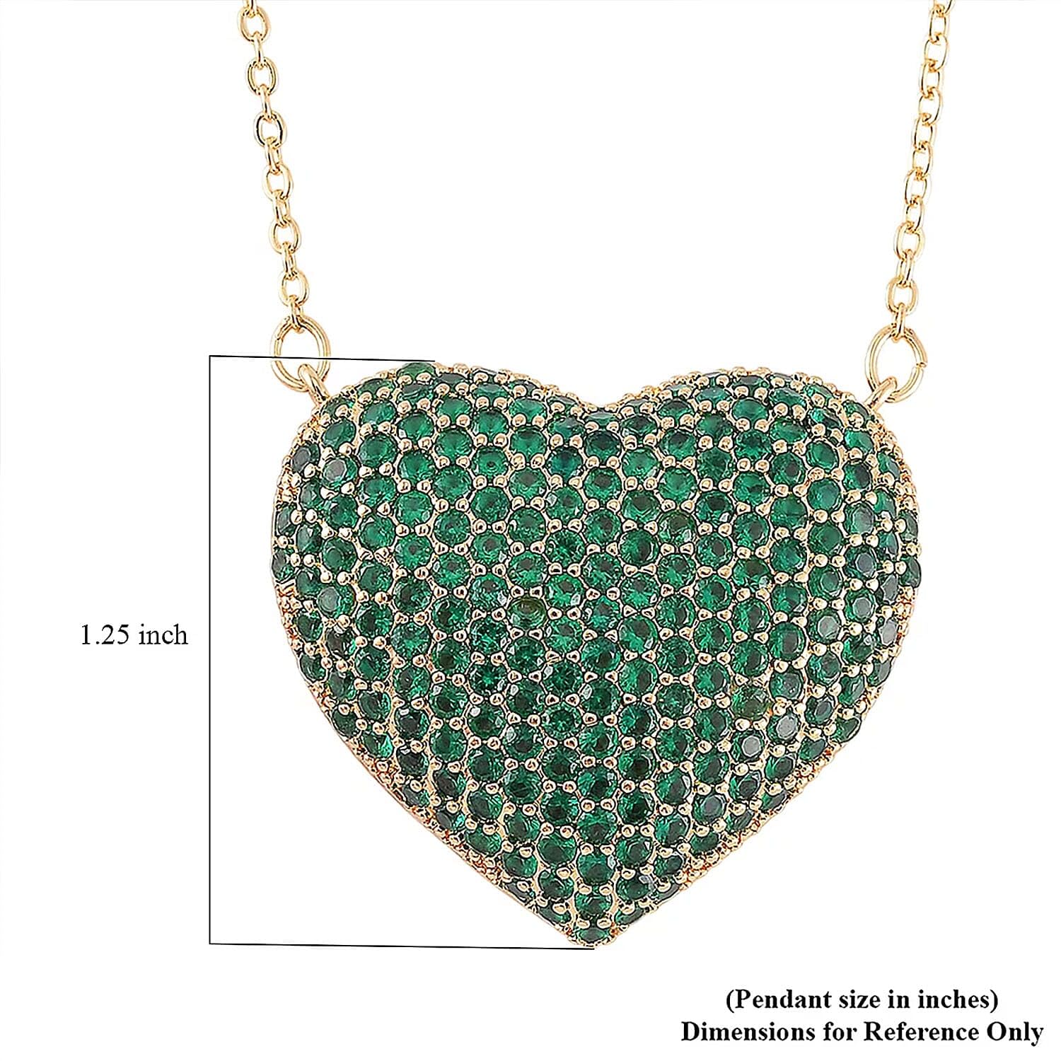 SHOP LC DELIVERING JOY Cubic Zirconia Heart Necklace 20-22 Inches in Goldtone Jewelry Gifts for Women - Image 6