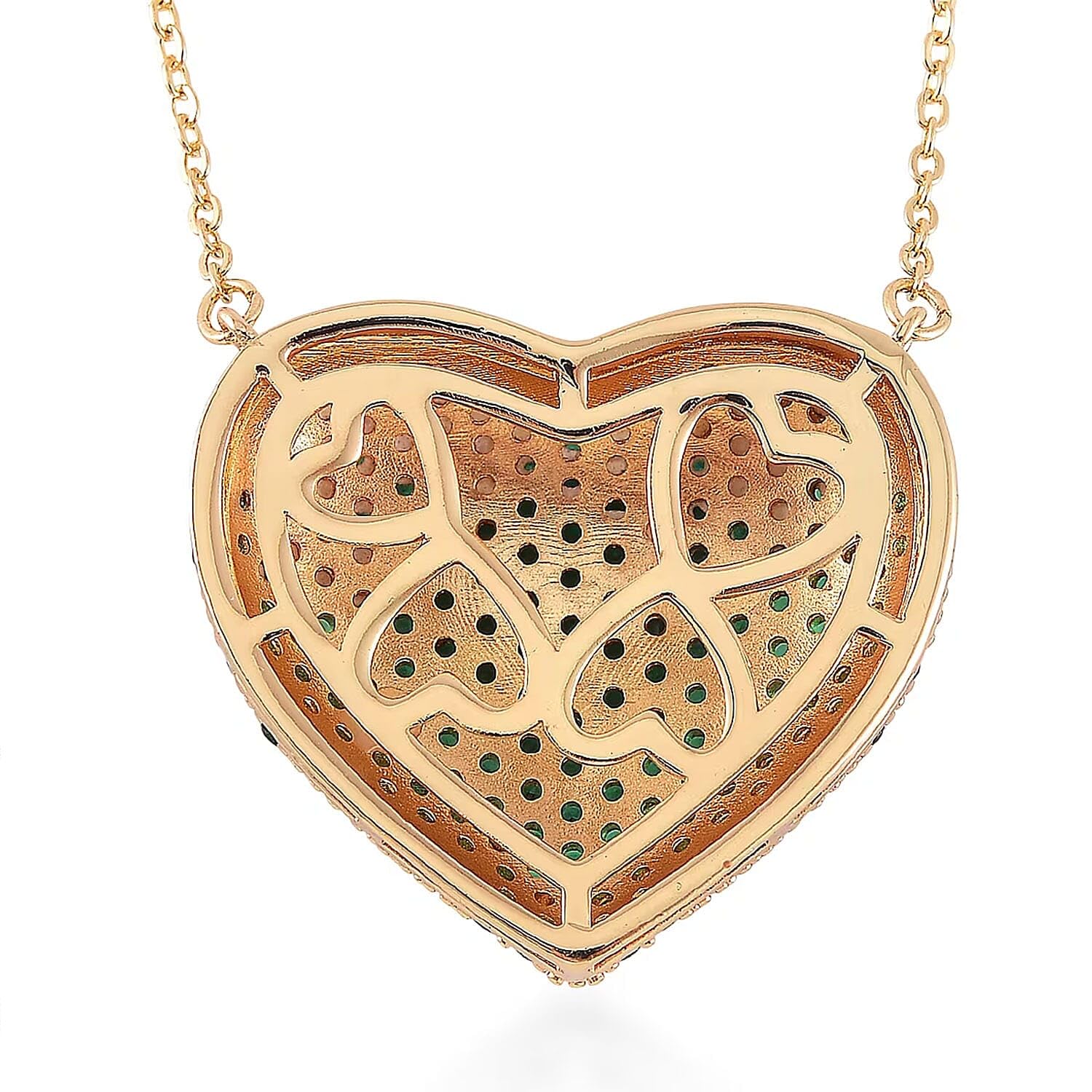 SHOP LC DELIVERING JOY Cubic Zirconia Heart Necklace 20-22 Inches in Goldtone Jewelry Gifts for Women - Image 8