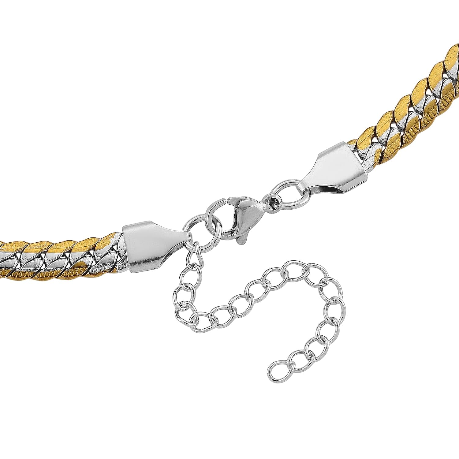 SHOP LC DELIVERING JOY Flat Curb Chain Necklace in ION Plated Yellow Gold and Stainless Steel 2022 Inches Christmas Gifts - Image 3
