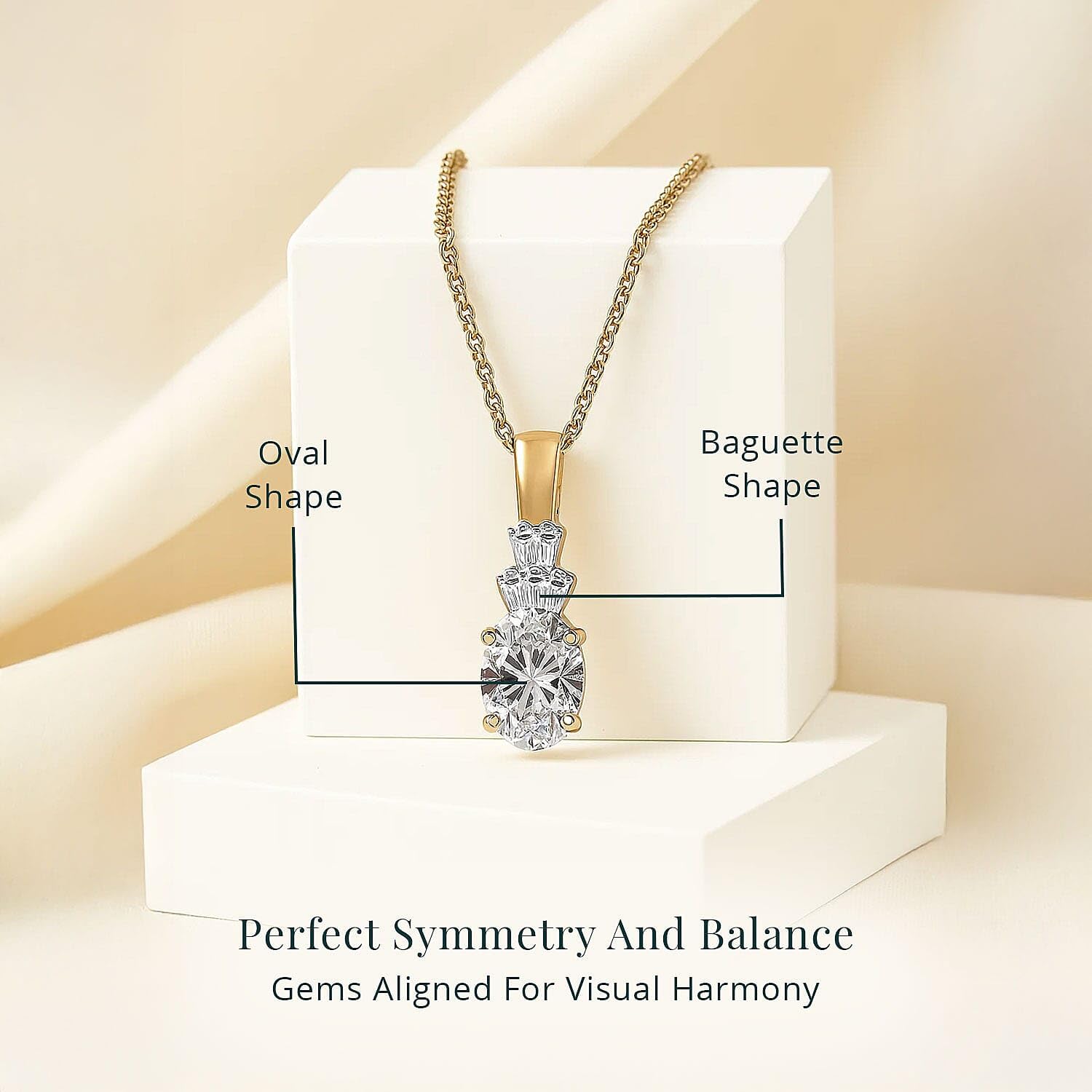SHOP LC DELIVERING JOY IGI Certified Luxuriant Lab Grown Diamond EF VS 1.35 ctw Pendant Necklace in 10K Yellow Gold 20 Inches Christmas Gifts - Image 3