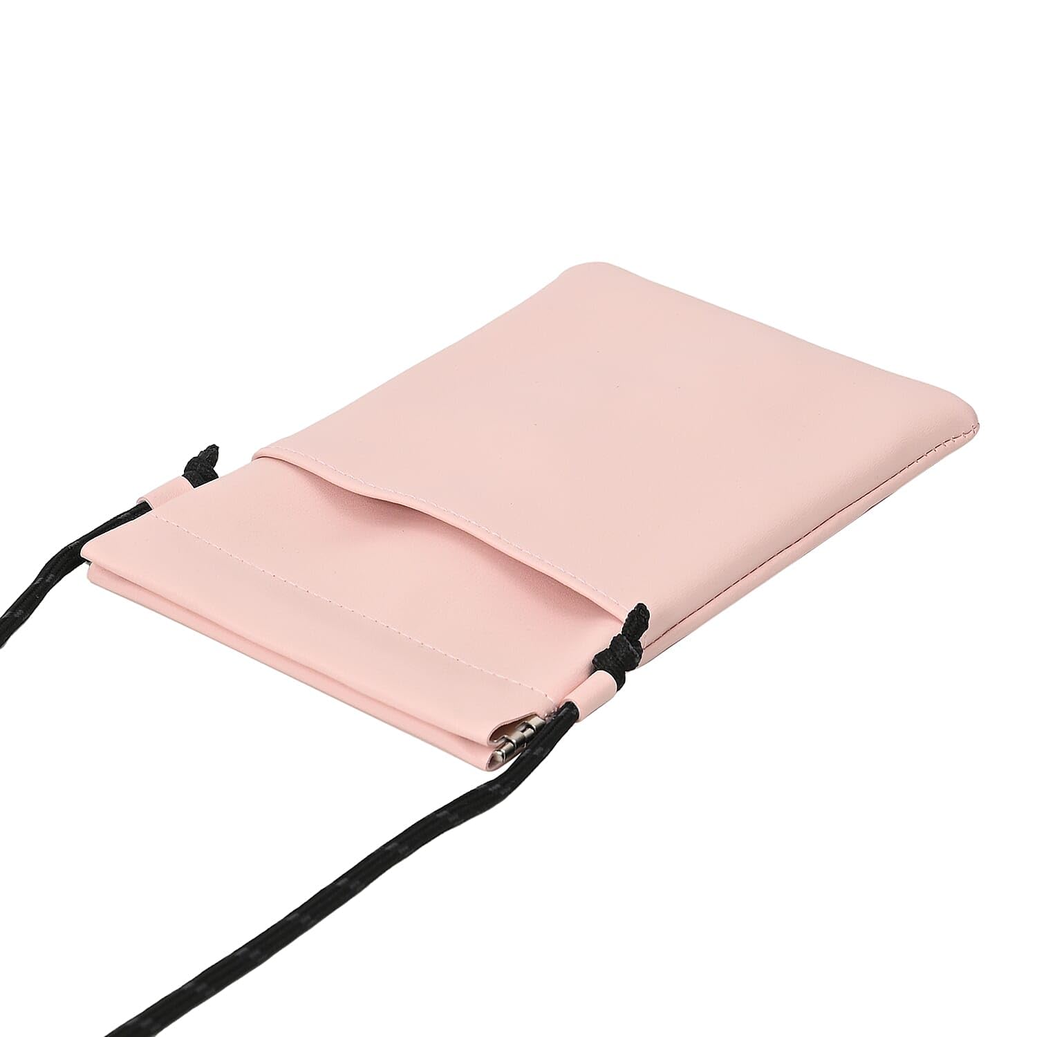 SHOP LC DELIVERING JOY Livmore Set of 4 Black, Pink, Blue and Brown Faux Leather Pouch with Cort - Image 6