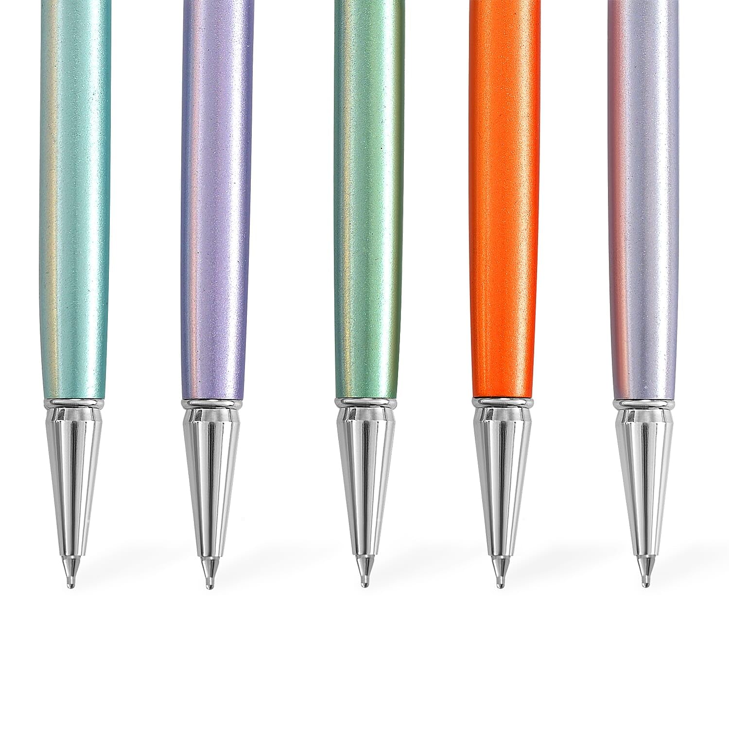 SHOP LC DELIVERING JOY Livmore Set Of 5 Amythyst, Green Apatite, Fire Opal, Tanzanite and Blue Apatite Gemstone Pen - Image 6