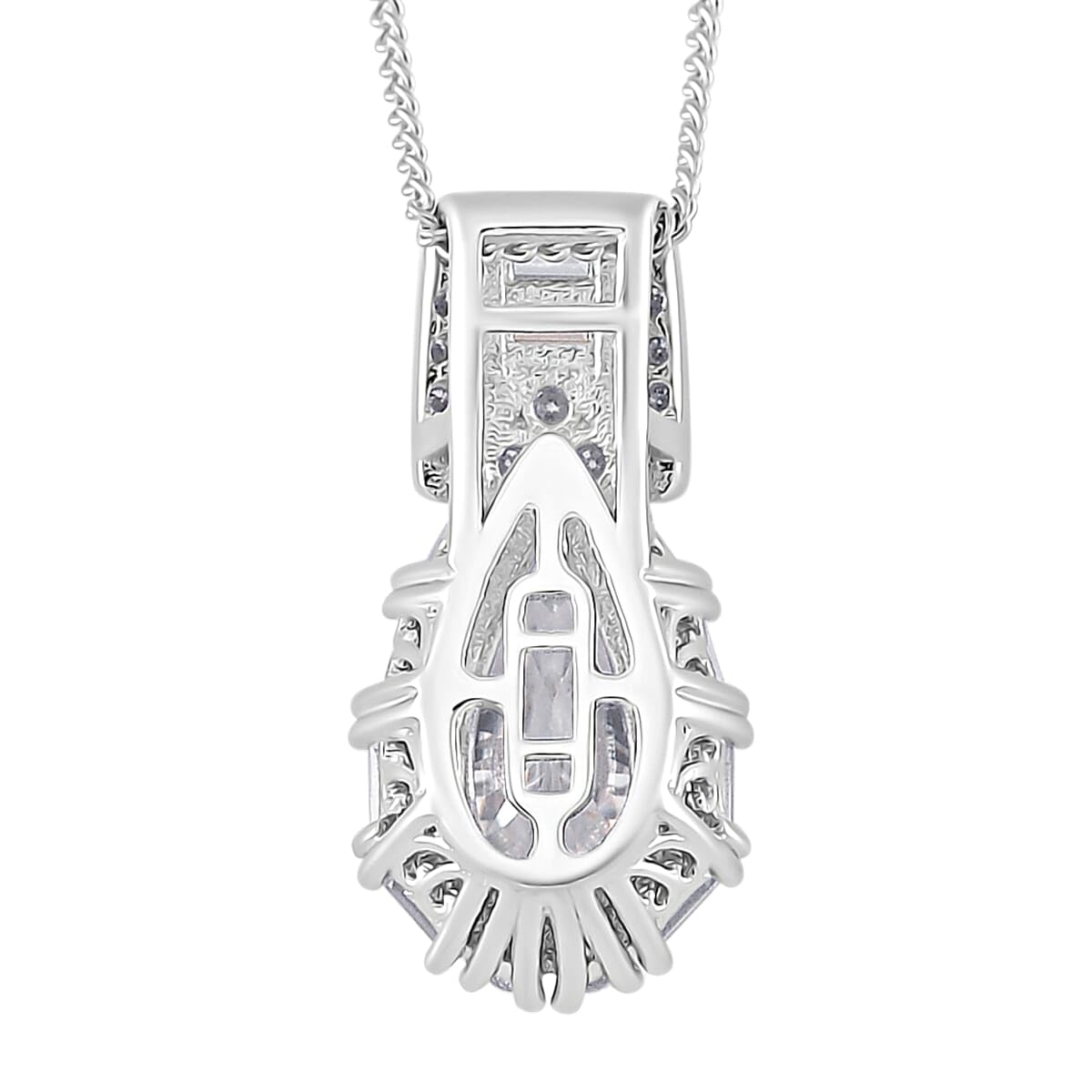 SHOP LC DELIVERING JOY Moissanite 2.60 ctw Pendant Necklace in Rhodium Plated Sterling Silver 20 Inches Birthday Christmas Gifts - Image 4