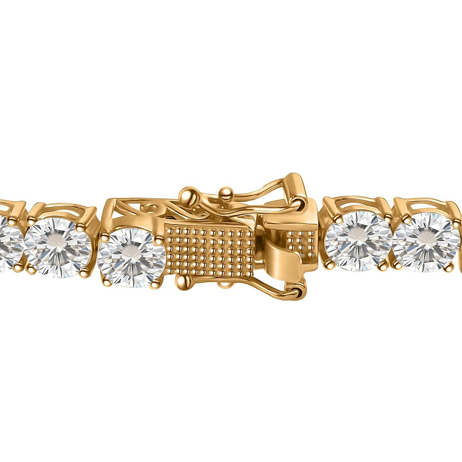 SHOP LC DELIVERING JOY Moissanite 925 Sterling Silver Platinum Plated Tennis Bracelet for Women Jewelry Birthday Christmas Gifts for Women
