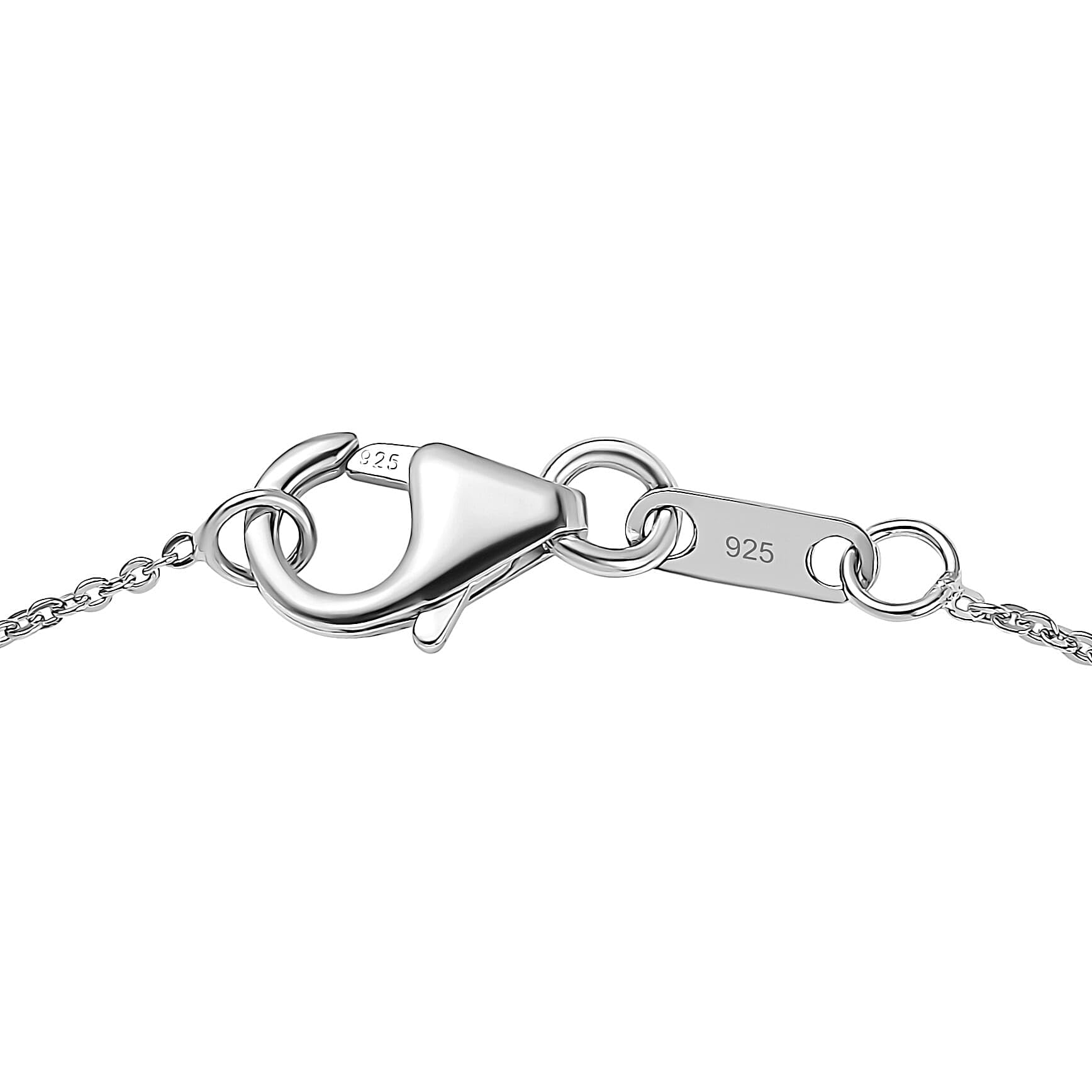 SHOP LC DELIVERING JOY Moissanite 925 Sterling Silver Rhodium Plated Pendant Necklace for Women Jewelry Birthday Gifts Size 20 Inches Ct 2.95 - Image 6