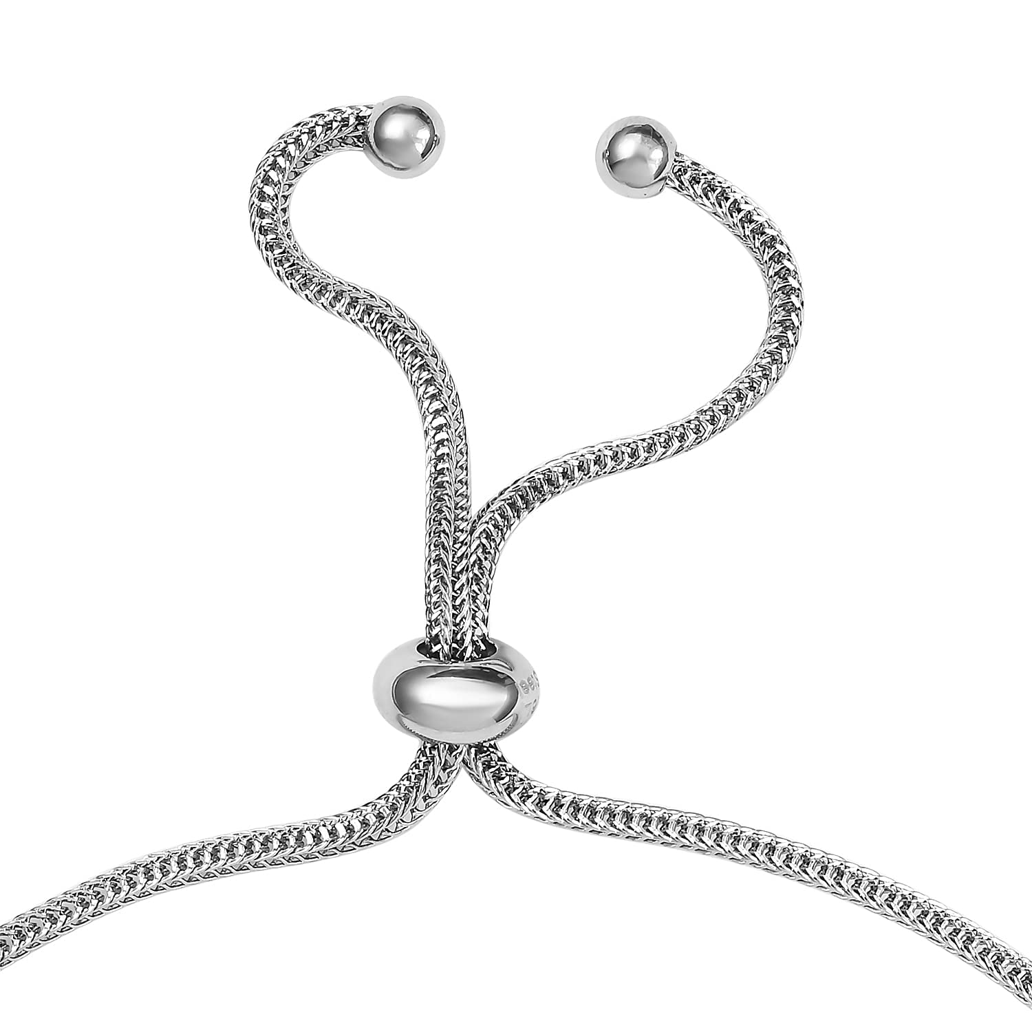SHOP LC DELIVERING JOY Multi Gemstone Slider Chain Bolo Bracelet In Stainless Steel Adjustable Costume Unique Gifts for Women Jewelry Her - Image 6