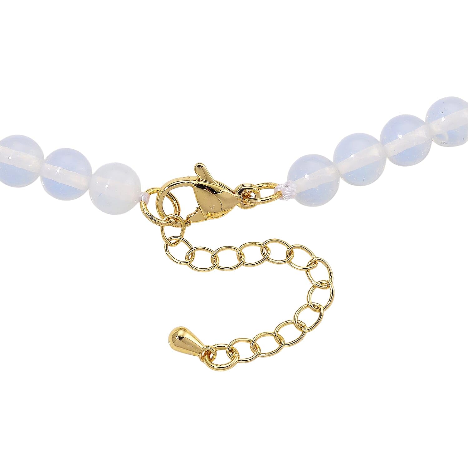 SHOP LC DELIVERING JOY Opalite 110.00 ctw Carved Wing Pendant with Beaded Necklace in Goldtone 18-20 Inches Christmas Gifts - Image 5