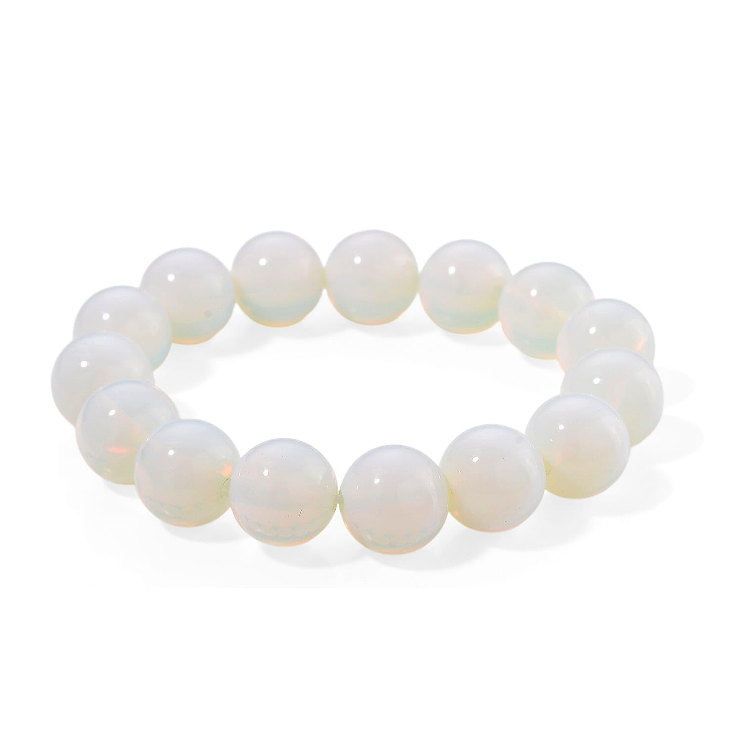 SHOP LC DELIVERING JOY Opalite 250.00 ctw Beaded Stretch Bracelet Christmas Gifts