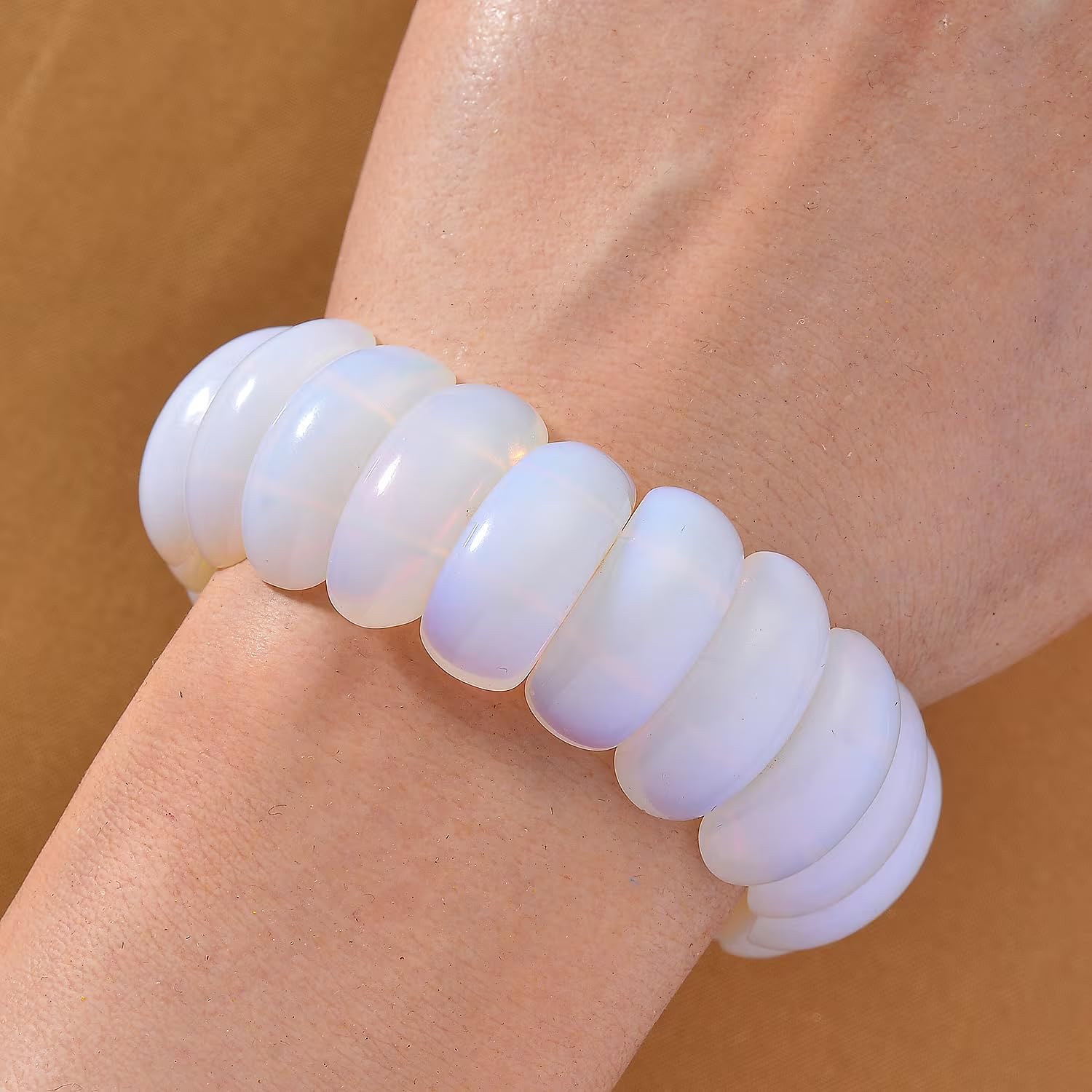 SHOP LC DELIVERING JOY Opalite 300.00 ctw Block Stretch Bracelet Christmas Gifts - Image 2
