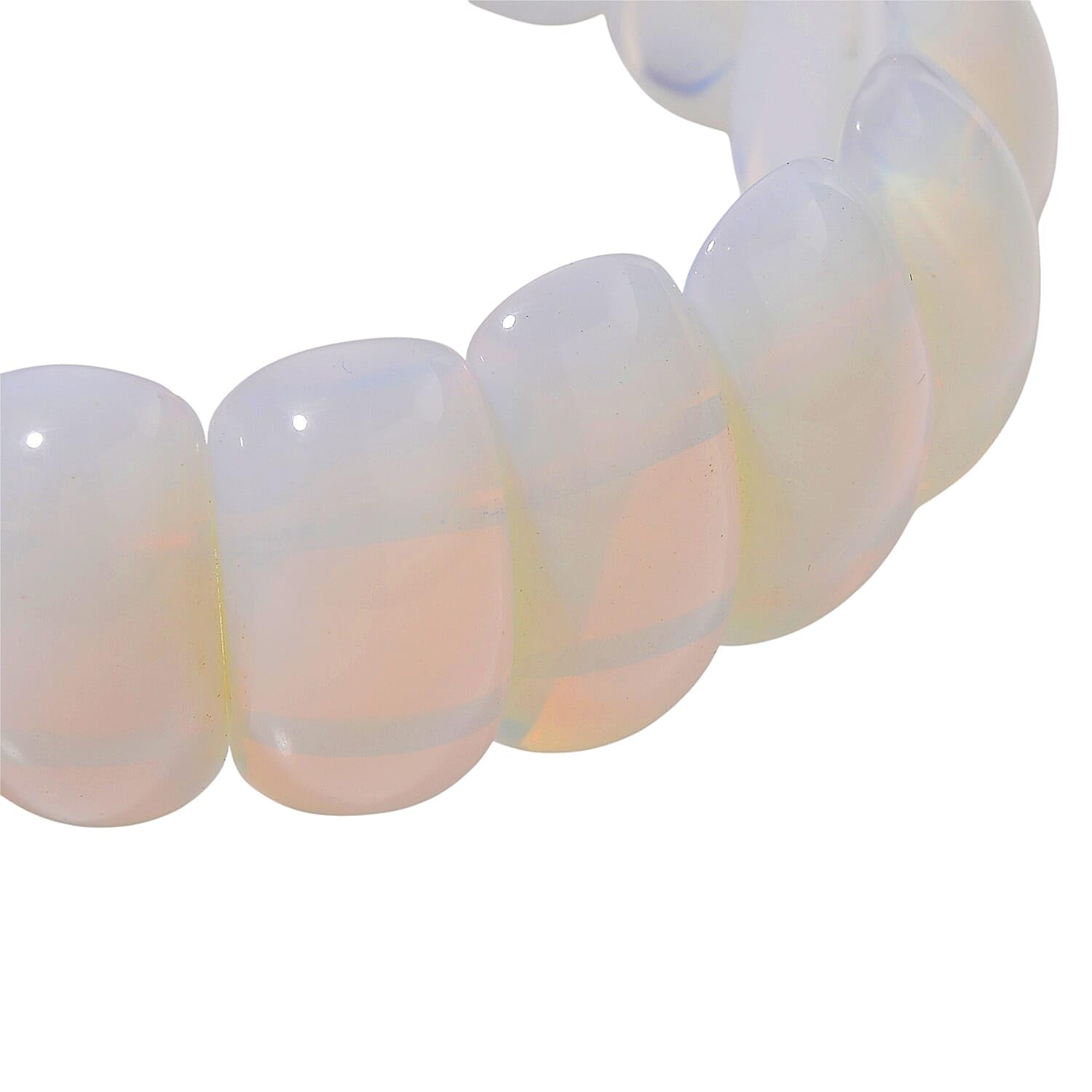 SHOP LC DELIVERING JOY Opalite 300.00 ctw Block Stretch Bracelet Christmas Gifts - Image 3