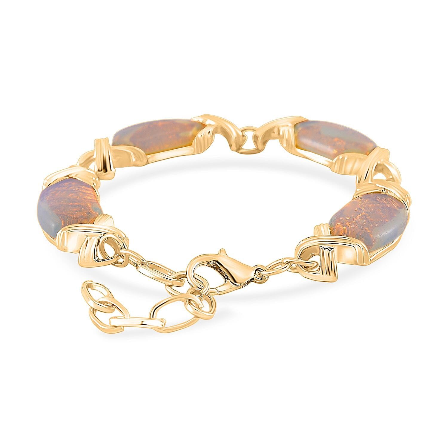 SHOP LC DELIVERING JOY Opalite 65.00 ctw Molto Kiss Bracelet in Goldtone 68In Christmas Gifts - Image 2