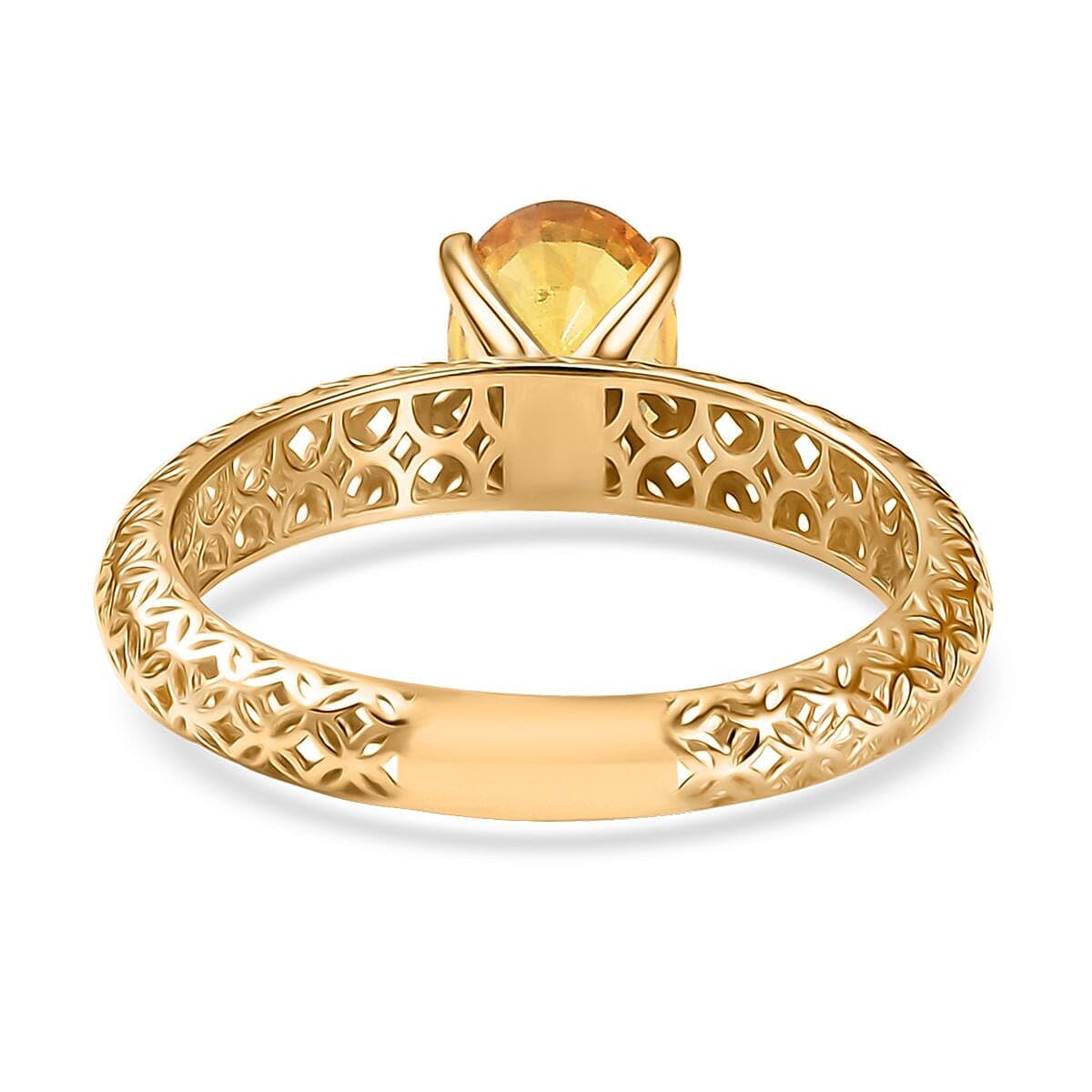SHOP LC DELIVERING JOY Premium Yellow Sapphire 1.50 ctw Golden Grove Ring in 10K Yellow Gold Size 7 Christmas Gifts - Image 3