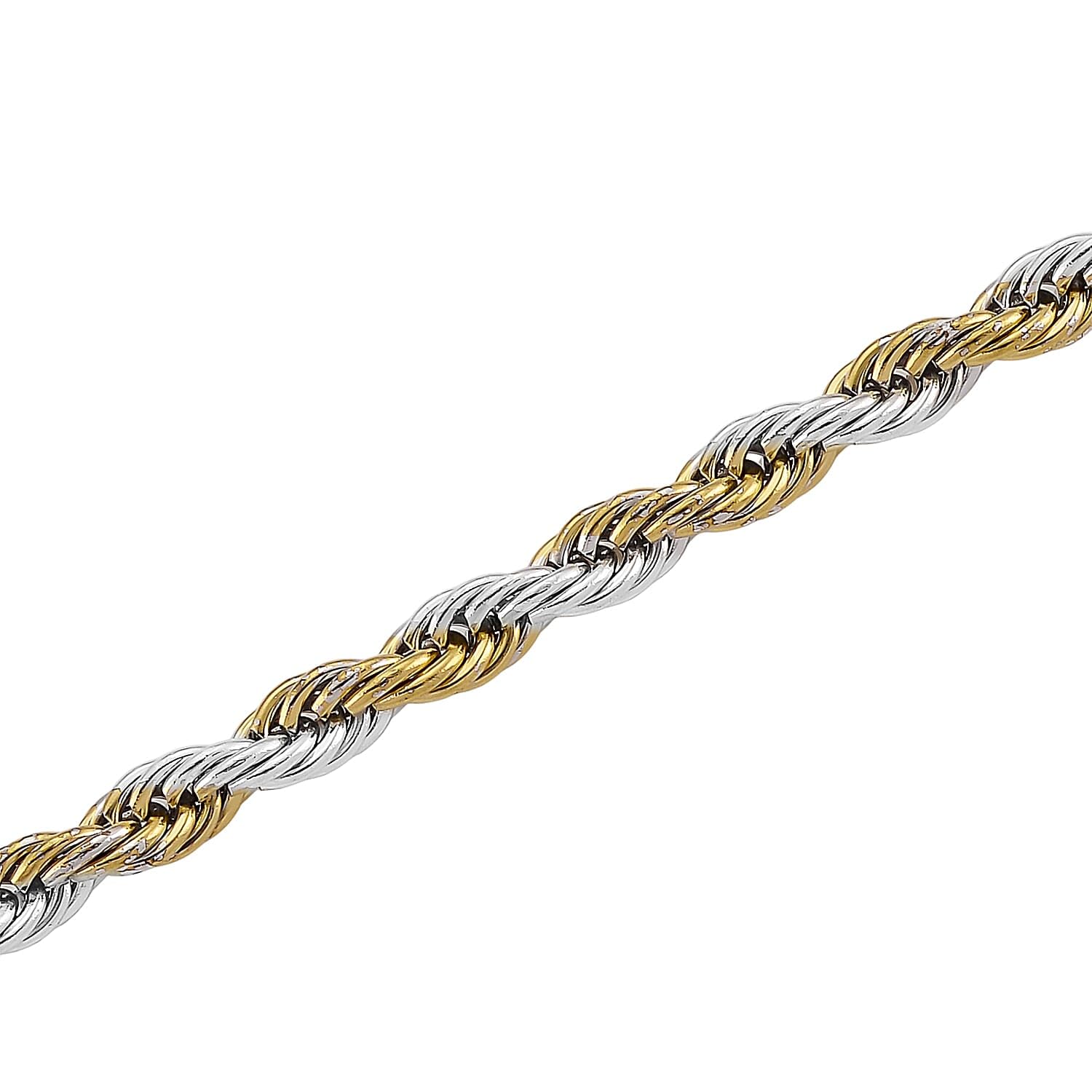 SHOP LC DELIVERING JOY Rope Chain Necklace in ION Plated Yellow Gold and Stainless Steel 2022 Inches Christmas Gifts - Image 3