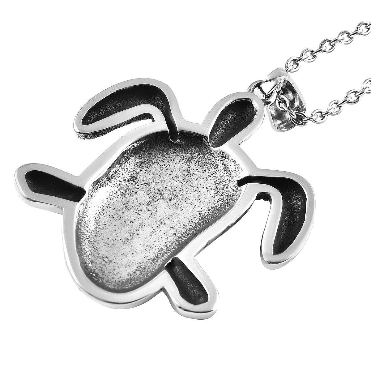 SHOP LC DELIVERING JOY Turtle Necklace for Women Multicolor Murano Style Millefiori Glass Black Oxidized Stainless Steel 20" Birthday Christmas Gifts for Women - Image 5