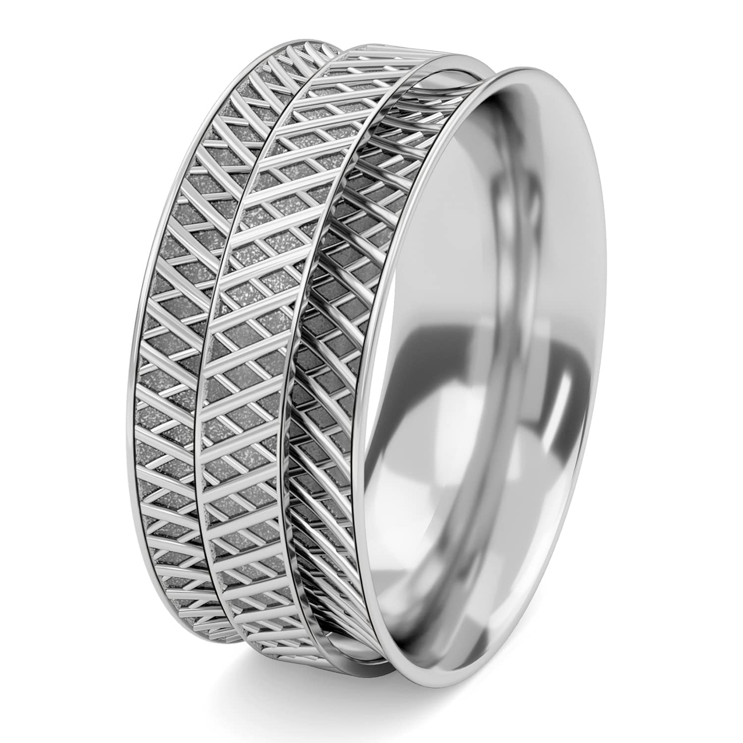 Shop LC Mens Womens Cross Prayer Spinner Band Ring 925 Sterling Silver Statement Boho Handmade Stress Relieving Jewelry Gifts - Image 3