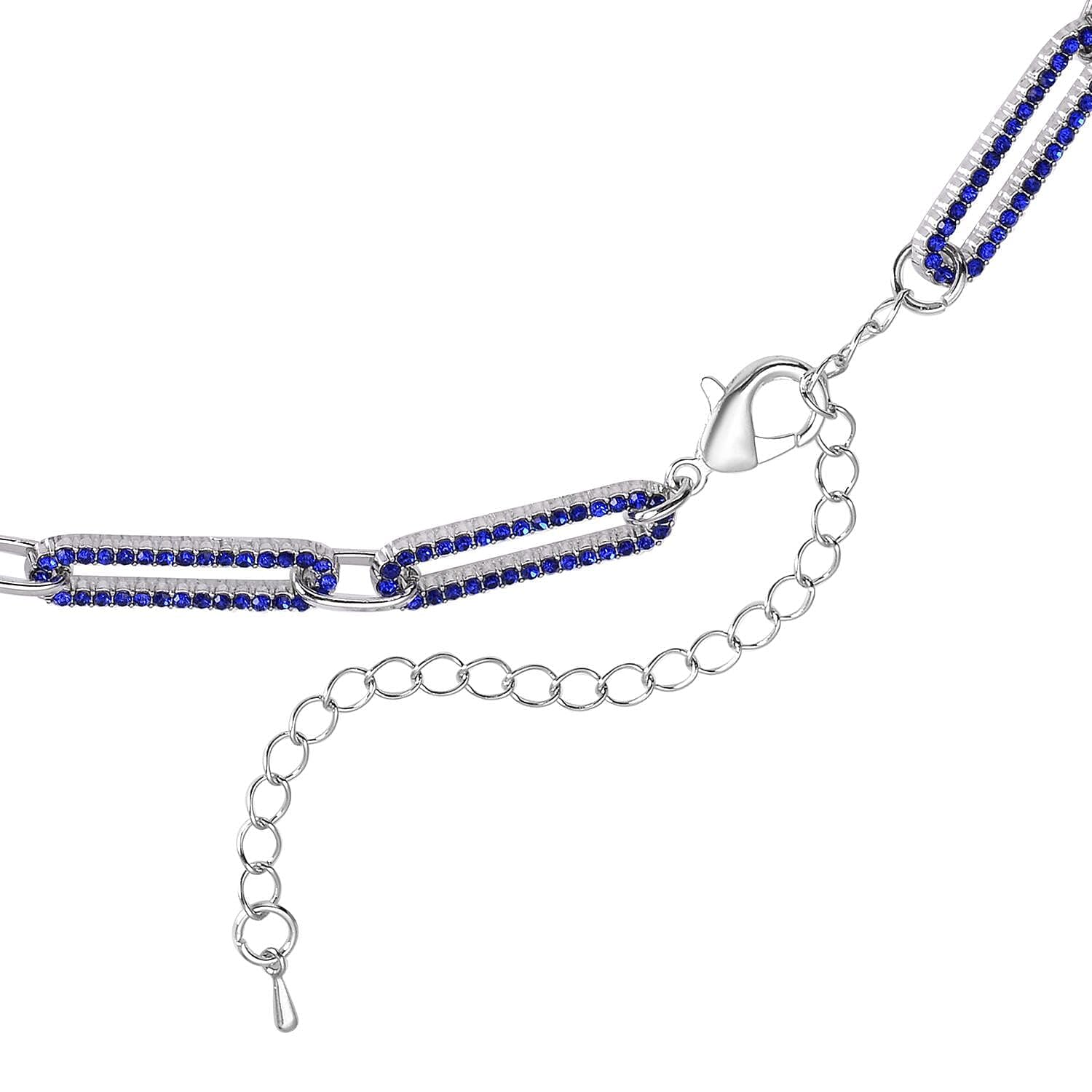 SHOP LC Mix Black Paper Clip Chain Necklace for Women Jewelry Size 18-22" Birthday Gifts - Image 3