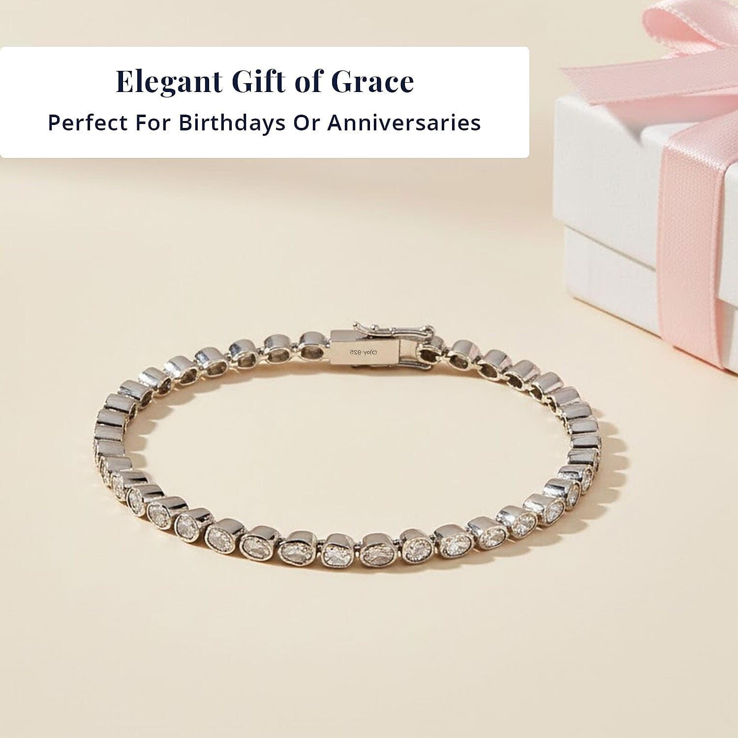 Shop LC Real Polki Diamond 925 Sterling Silver Boho Handmade Tennis Bracelet Platinum Plated Bridal Wedding Anniversary Vintage Birthday Gifts for Women Size 7.25" Ct Engagement Anniversary Wedding - Image 5