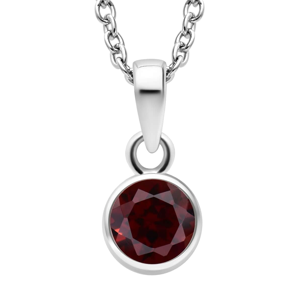 Shop LC Red Garnet Jewelry Set for Women Necklace Dangle Earrings 925 Sterling Silver Platinum Plated Fish Hook Ct 2 Size 20" Christmas Gifts for Women