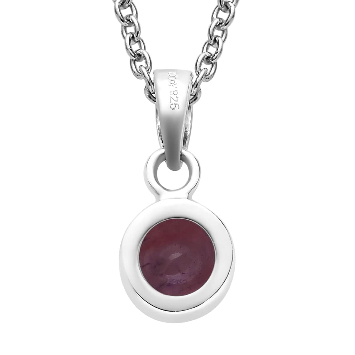Shop LC Red Garnet Jewelry Set for Women Necklace Dangle Earrings 925 Sterling Silver Platinum Plated Fish Hook Ct 2 Size 20" Christmas Gifts for Women - Image 6
