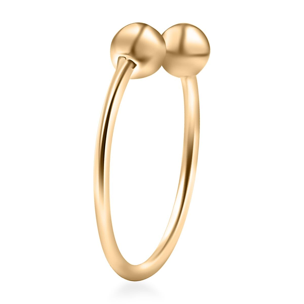 Shop LC Septum Nose Ring in 10K Yellow Gold 0.50 Grams - Image 4