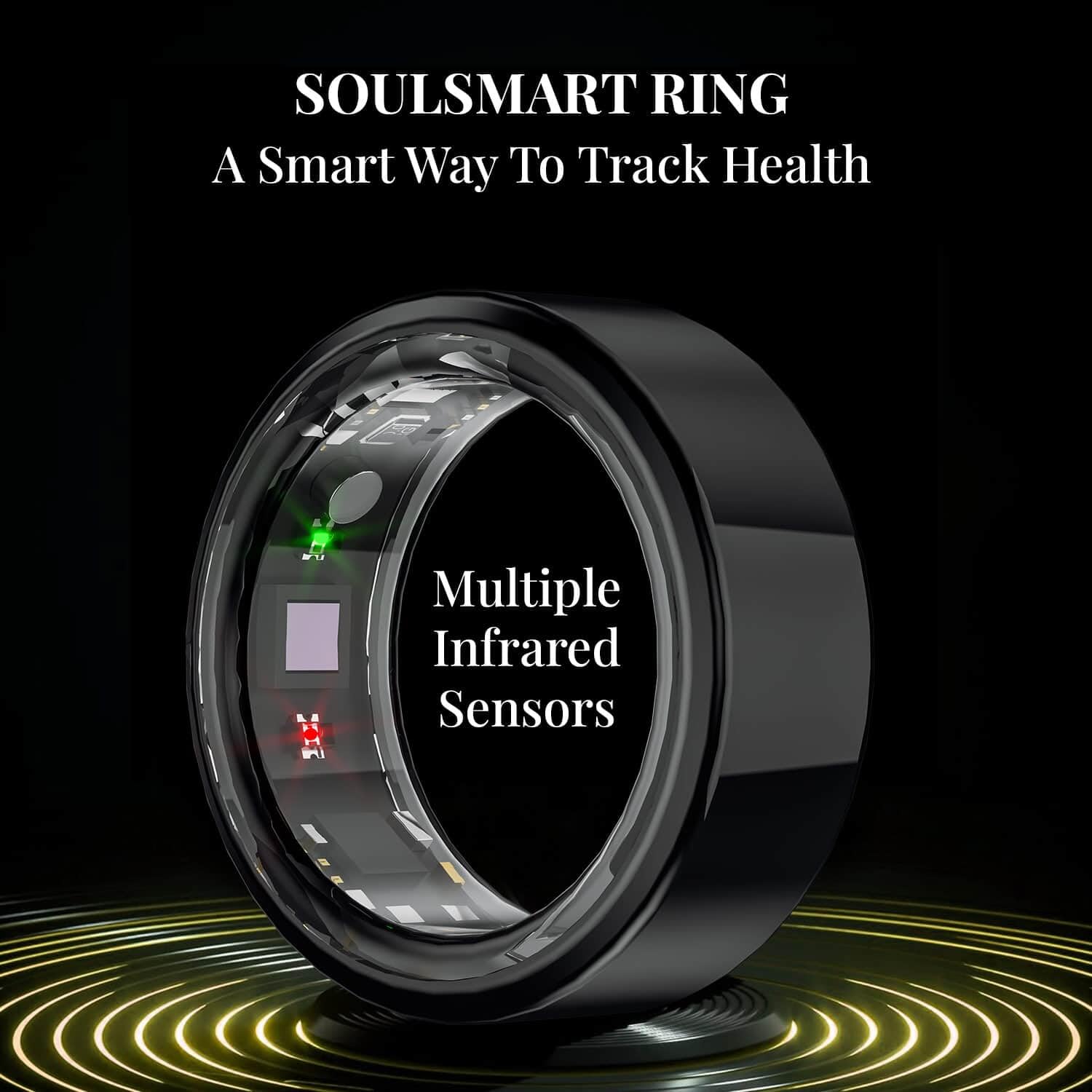 Shop LC Smart Rings for Men Women Multifunctional - Sleep Tracker Ring, Step Tracker, Ring Multisport Modes, P68 Activity & Fitness Trackers - Image 2