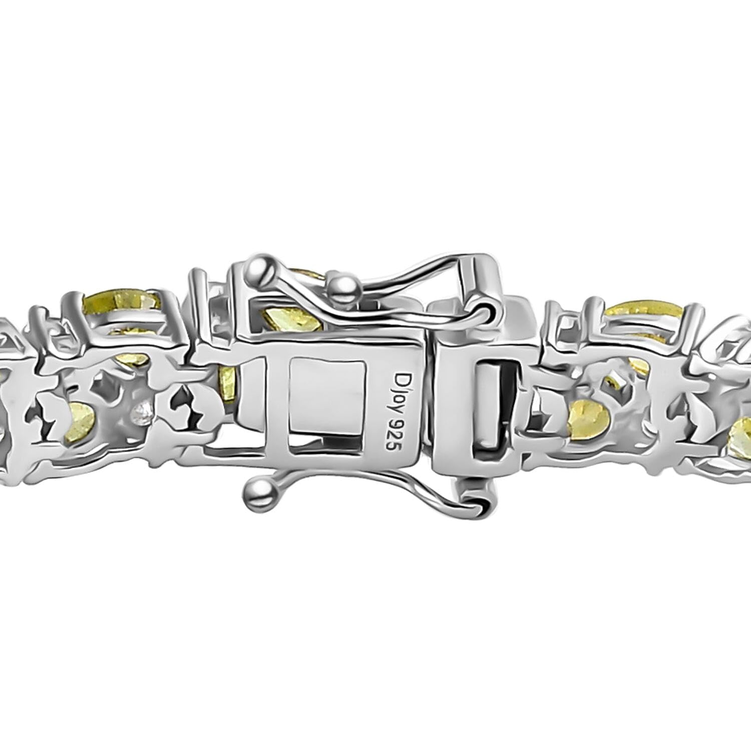 Shop LC Sphene Moissanite 925 Sterling Silver Rhodium Plated Bracelet for Women Jewelry Birthday Mothers Day Gifts - Image 3