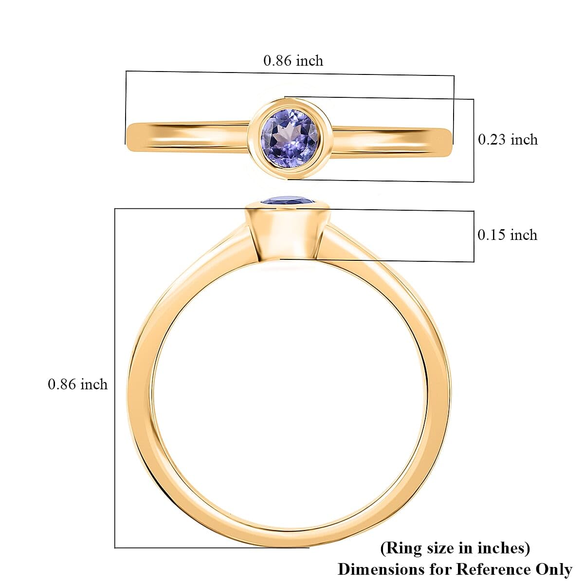 Solitaire Ring in Sterling Silver Jewelry for Women Christmas Gifts - Image 4