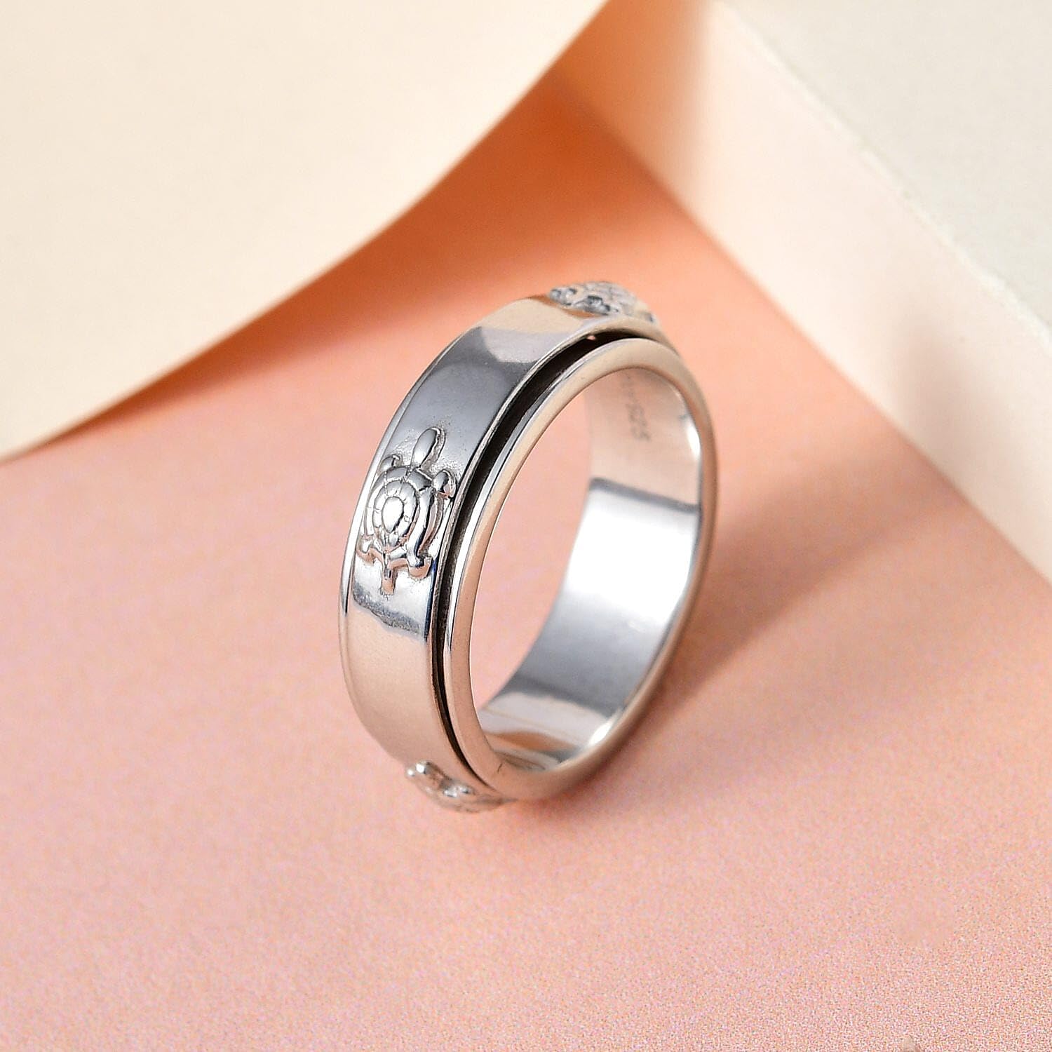 Spinner Band Zodiac Rings 925 Sterling Silver - Handmade Animal Womens Men Stress Relief Rings Her - Statement Jewelry - Engagement, Wedding, Anniversary - Birthday Christmas Gifts for Womens - Image 4
