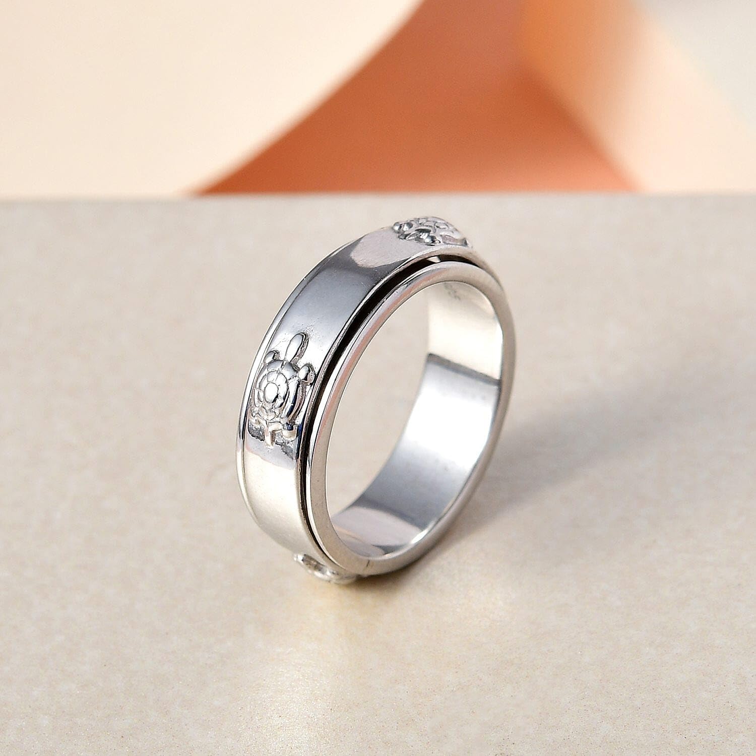 Spinner Band Zodiac Rings 925 Sterling Silver - Handmade Animal Womens Men Stress Relief Rings Her - Statement Jewelry - Engagement, Wedding, Anniversary - Birthday Christmas Gifts for Womens - Image 5