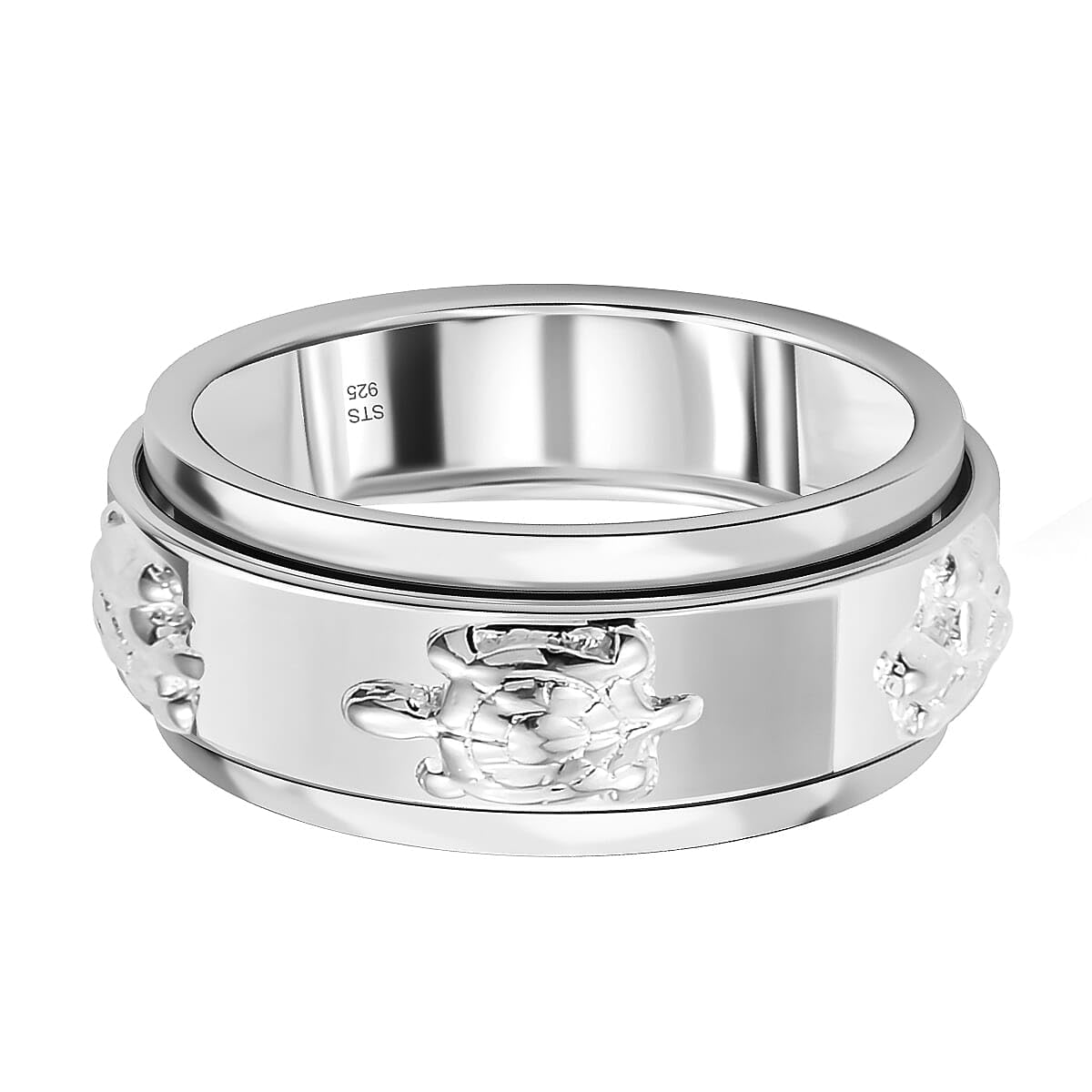 Spinner Band Zodiac Rings 925 Sterling Silver - Handmade Animal Womens Men Stress Relief Rings Her - Statement Jewelry - Engagement, Wedding, Anniversary - Birthday Christmas Gifts for Womens - Image 7